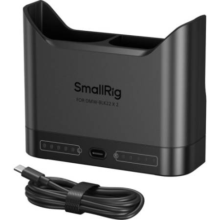 SmallRig 5492 - dwukanałowa ładowarka do akumulatorów Panasonic DMW-BLK2 (USB-C PD 22.5W)